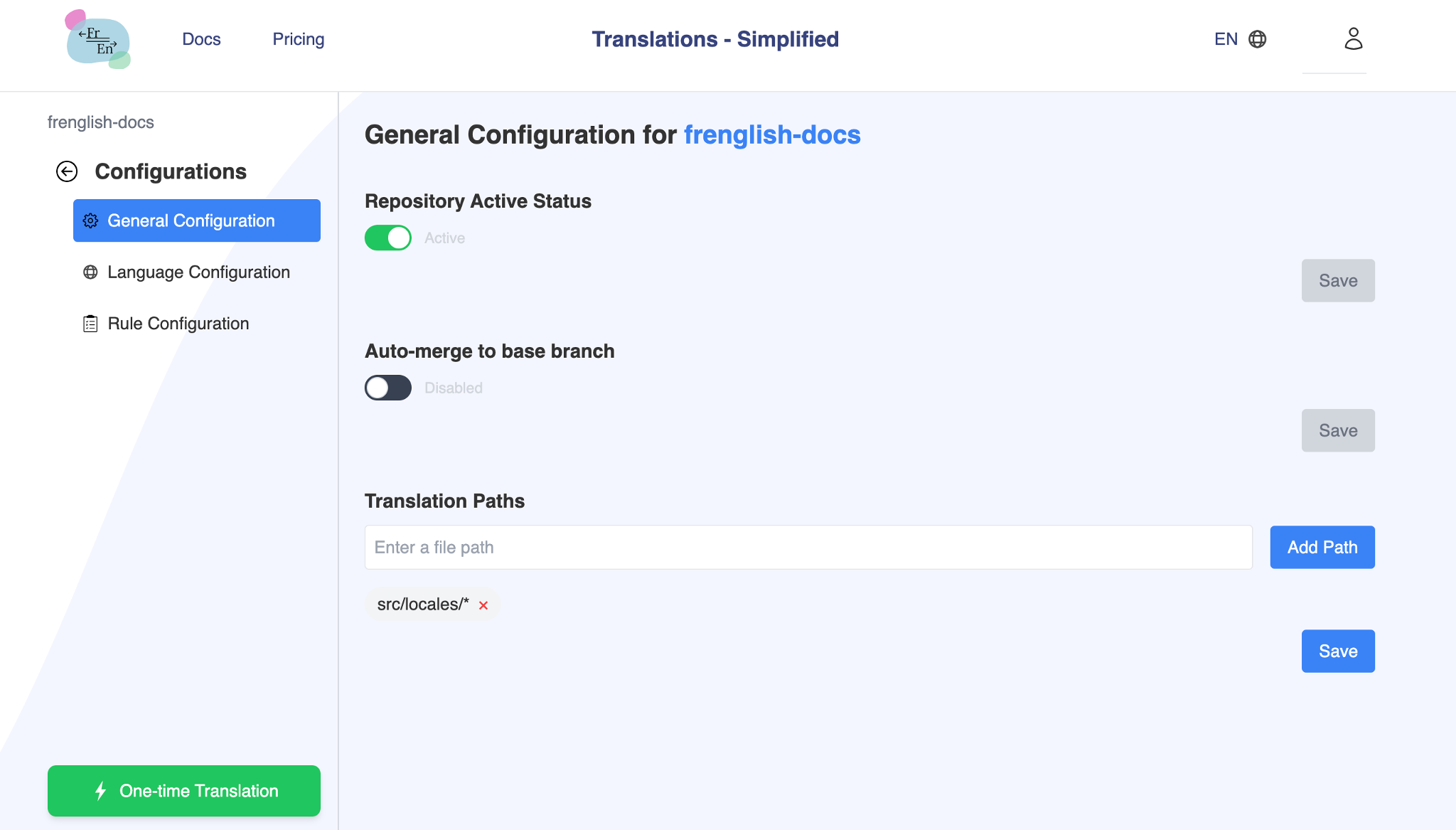 Configuration générale